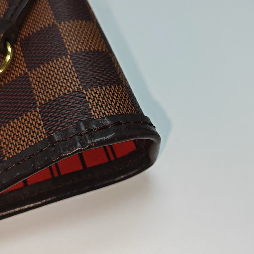 NEVERFULL MM Damier Ebene Coated Canvas Brown