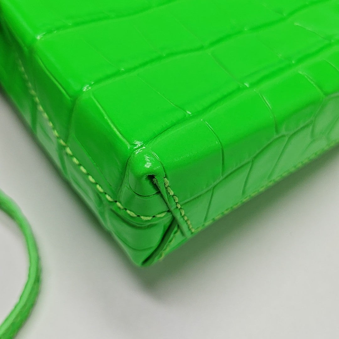 Shopping Bag Calfskin Green