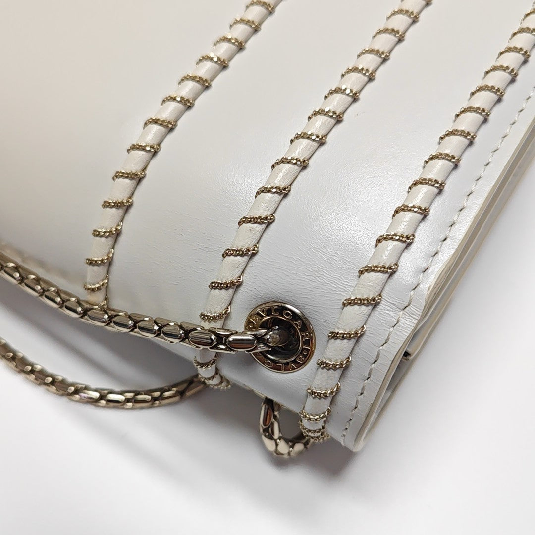 SERPENTI FOREVER Medium Calfskin White