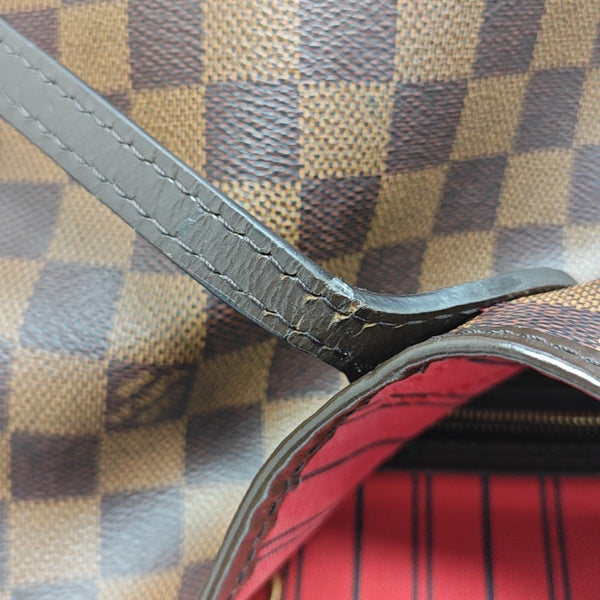 NEVERFULL MM Damier Ebene Coated Canvas Brown