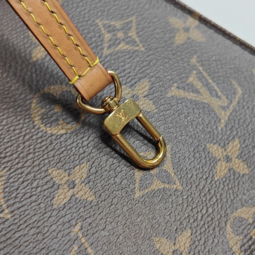 SAC PLAT Mini Monogram Coated Canvas Brown