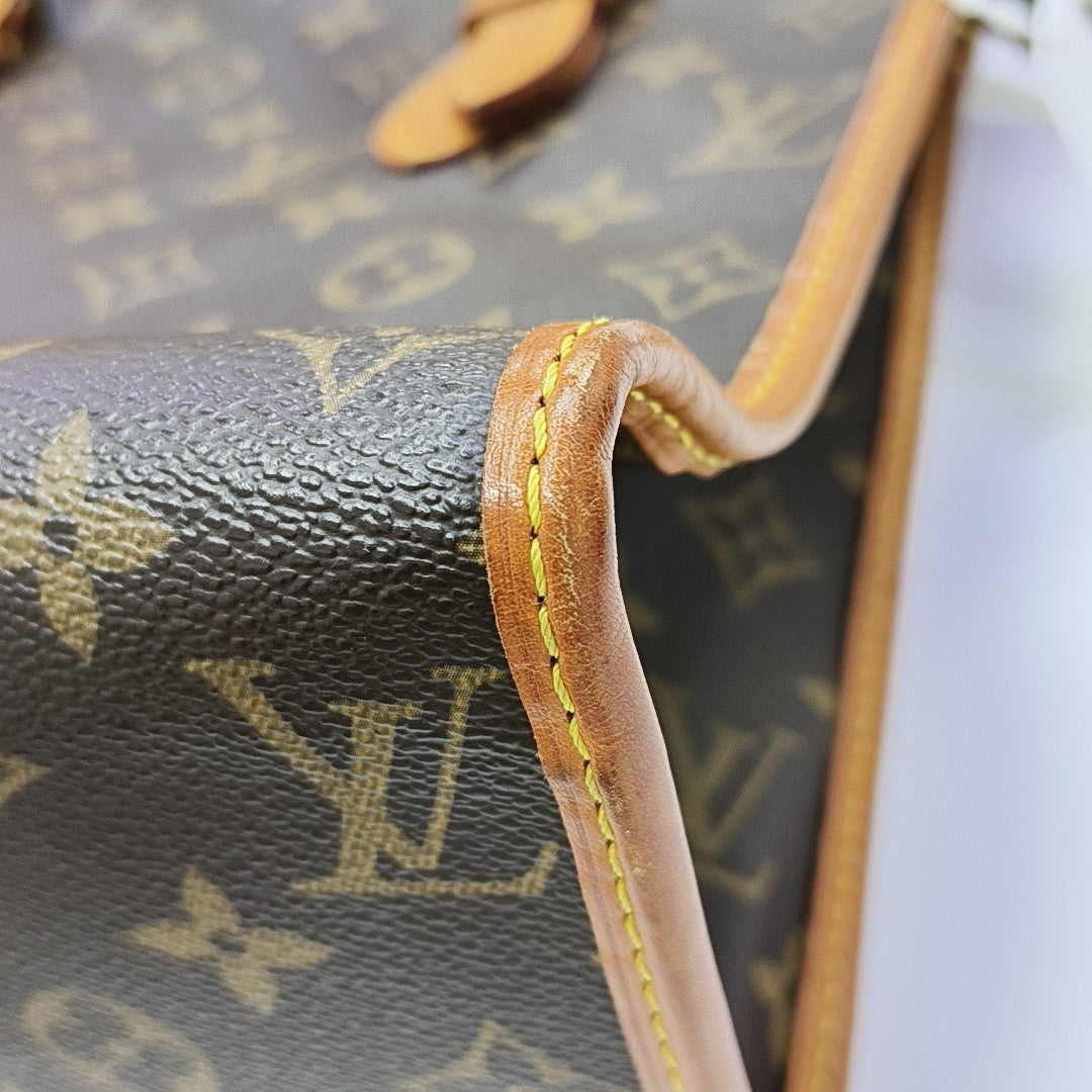 POPINCOURT Monogram Coated Canvas Brown