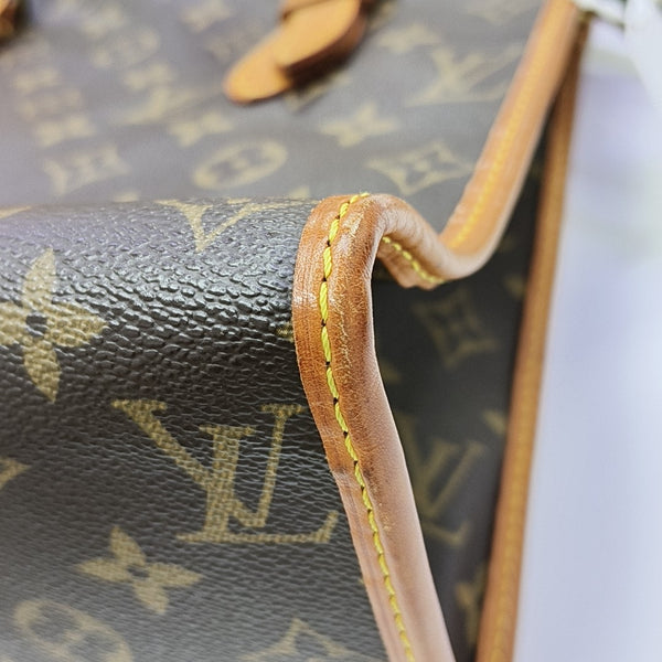POPINCOURT Monogram Coated Canvas Brown