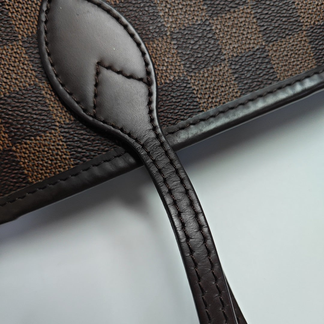 NEVERFULL MM Damier Ebene Coated Canvas Brown