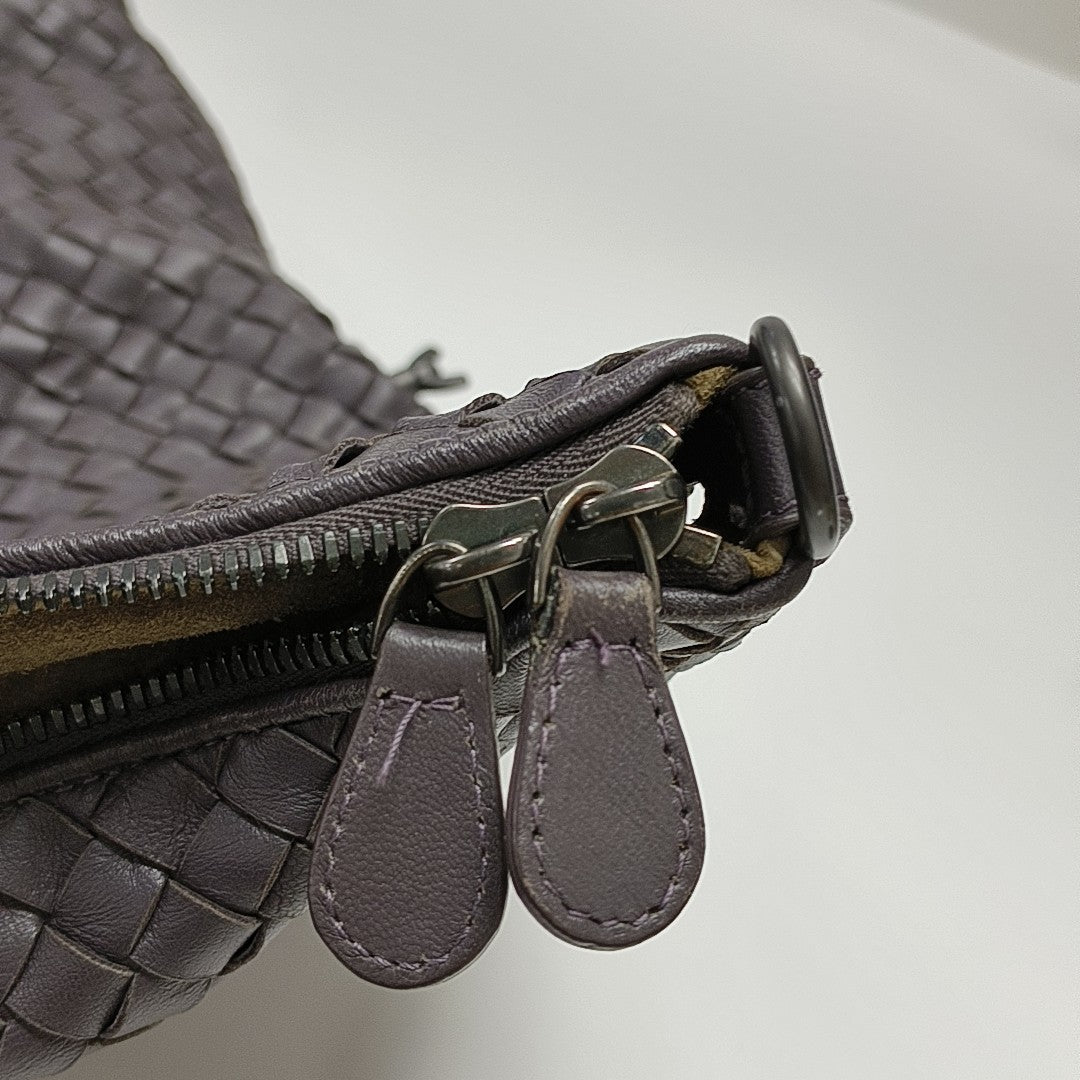 Lambskin Shoulder Bag Gray