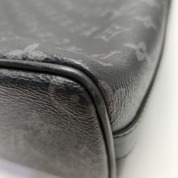 DAVIS Monogram Coated Canvas Black