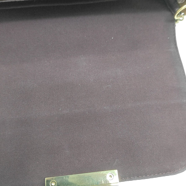 FAVORITE PM Monogram Coated Canvas Brown