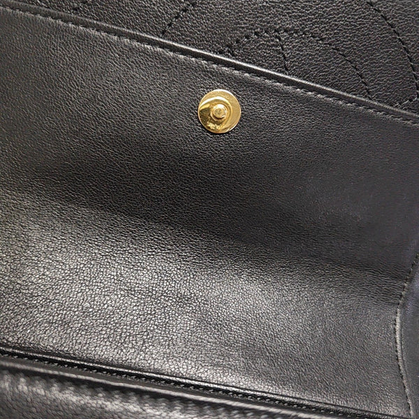 MADEMOISELLE Large Quilted Calfskin Black