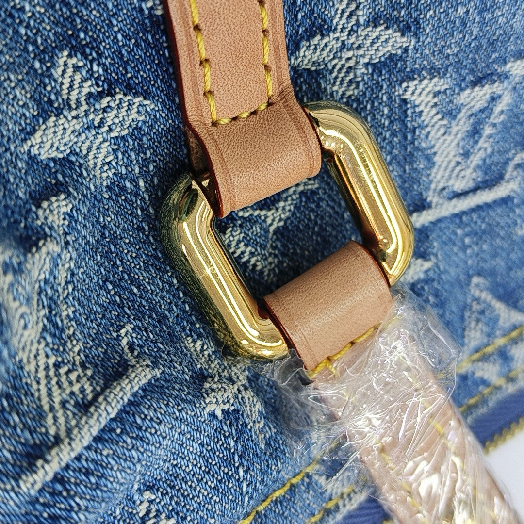 PAPILLON 26 Monogram Denim Blue