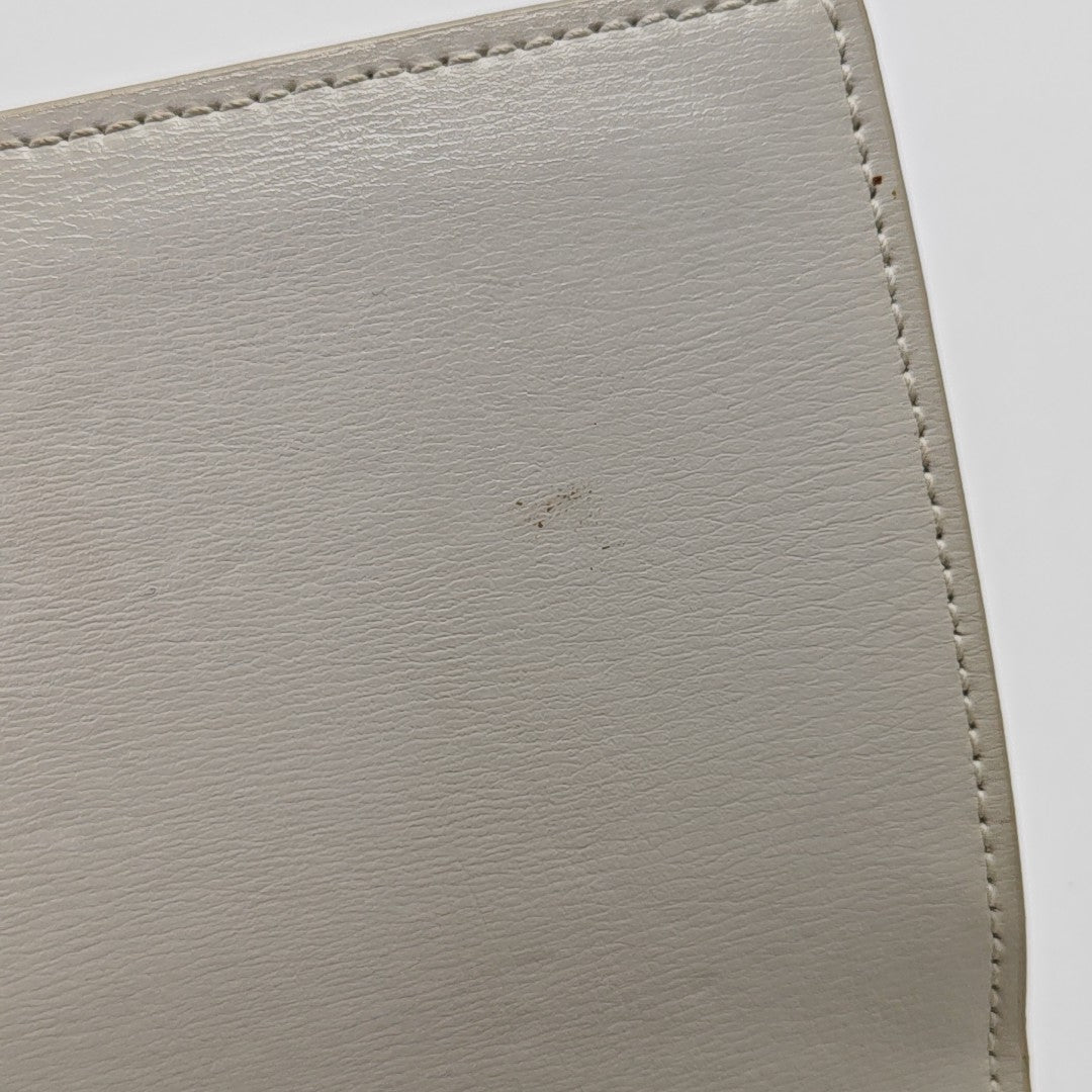 SUNSET Medium Calfskin White