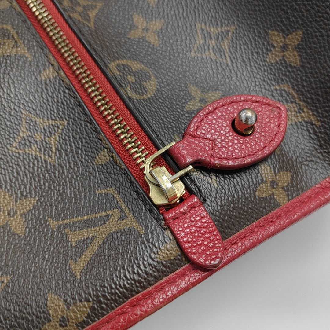 POPINCOURT PM Monogram Coated Canvas Brown