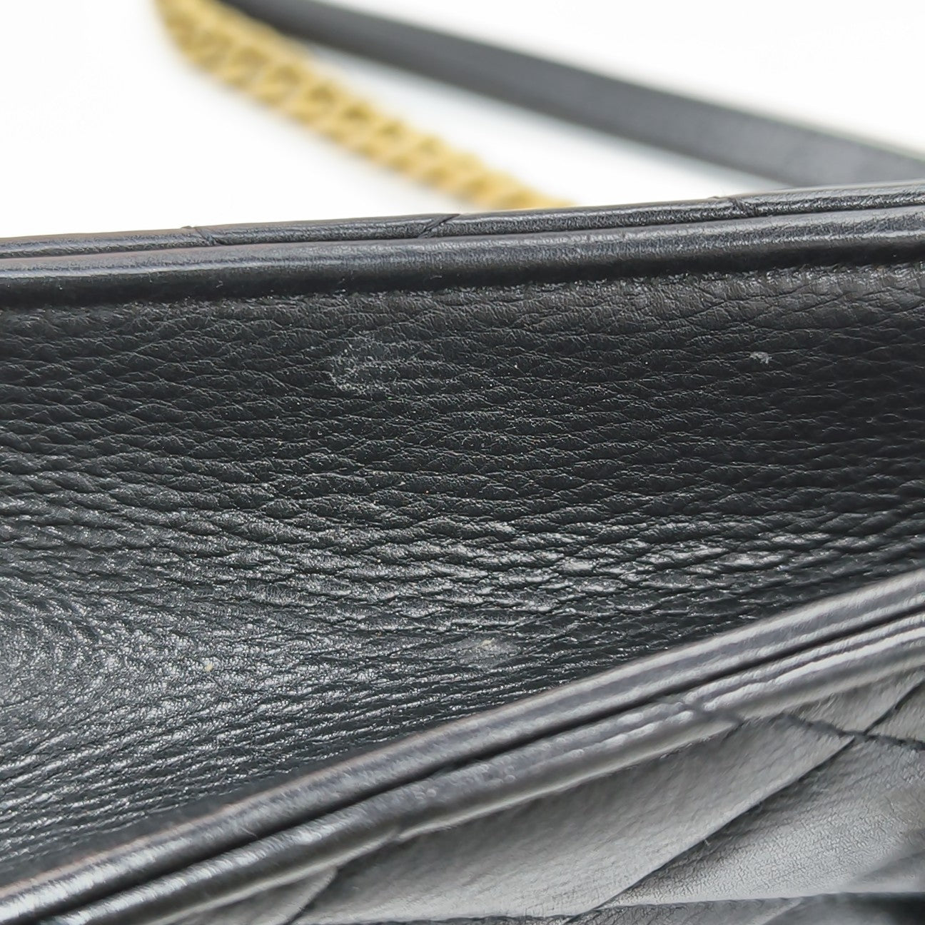 Quilted Calfskin Shoulder Bag Black