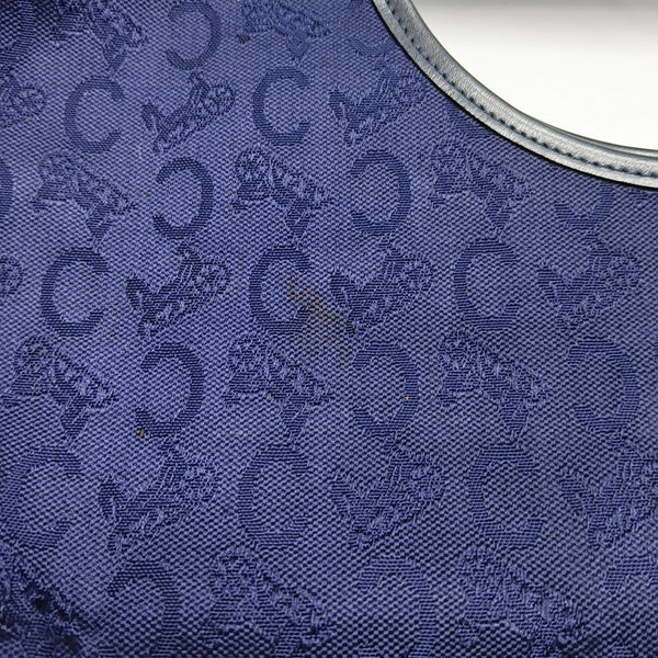 Canvas Top Handle Bag Blue