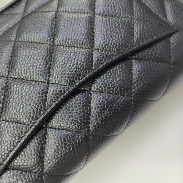 WOC Quilted Grained Calfskin Black
