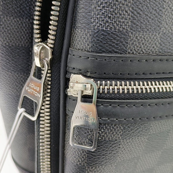 Damier Graphite Coated Canvas Backpack Black