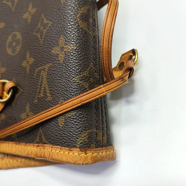 NEVERFULL GM Monogram Coated Canvas Brown