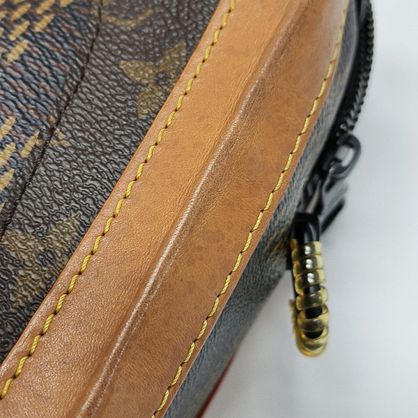 SOFT TRUNK Damier Ebene Coated Canvas Brown