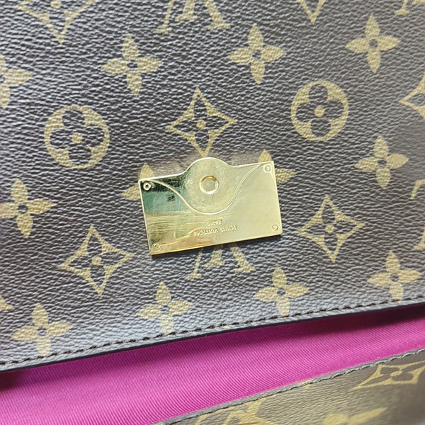 CLUNY Monogram Coated Canvas Brown