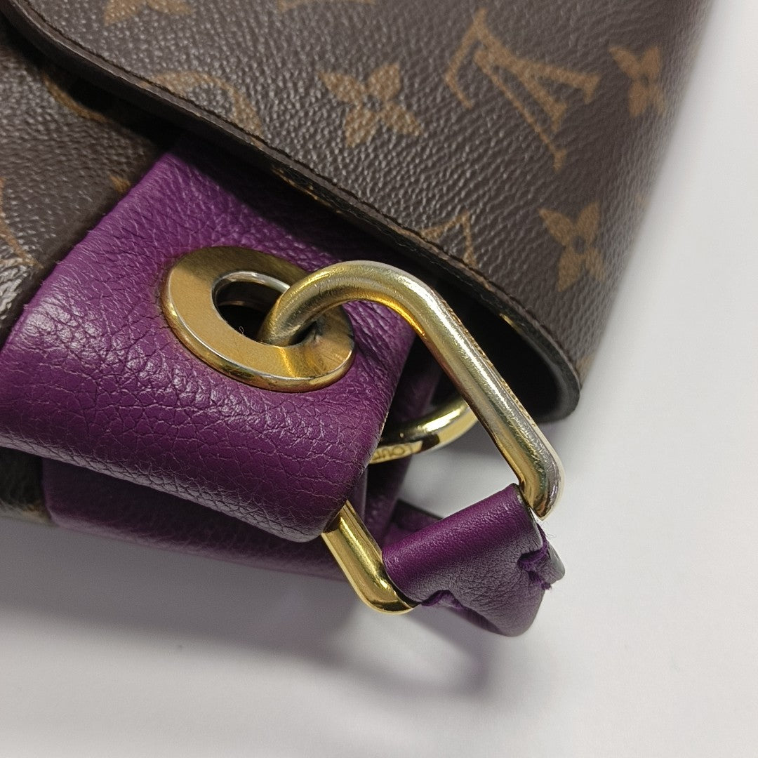 OLYMPE Monogram Coated Canvas Brown