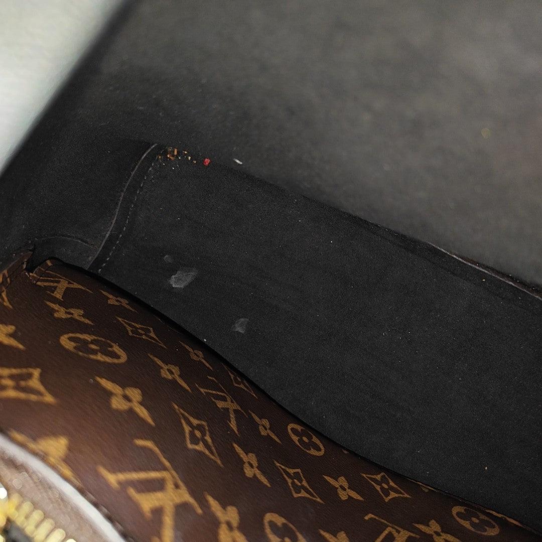NÉONOÉ MM Monogram Coated Canvas Brown