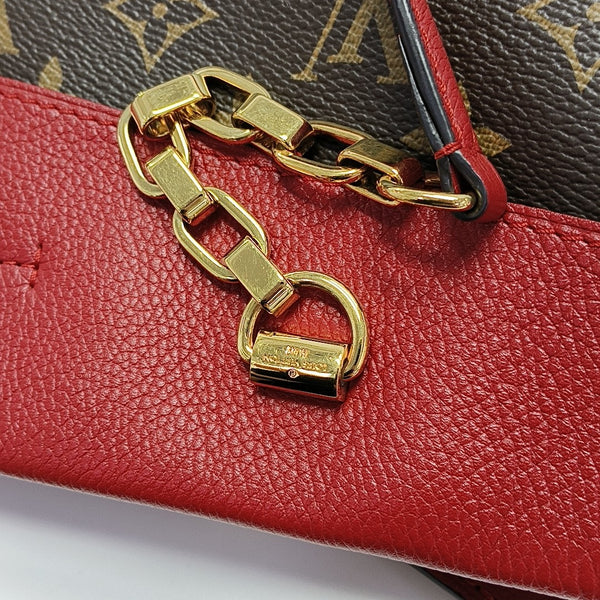 PALLAS MM Monogram Coated Canvas Brown