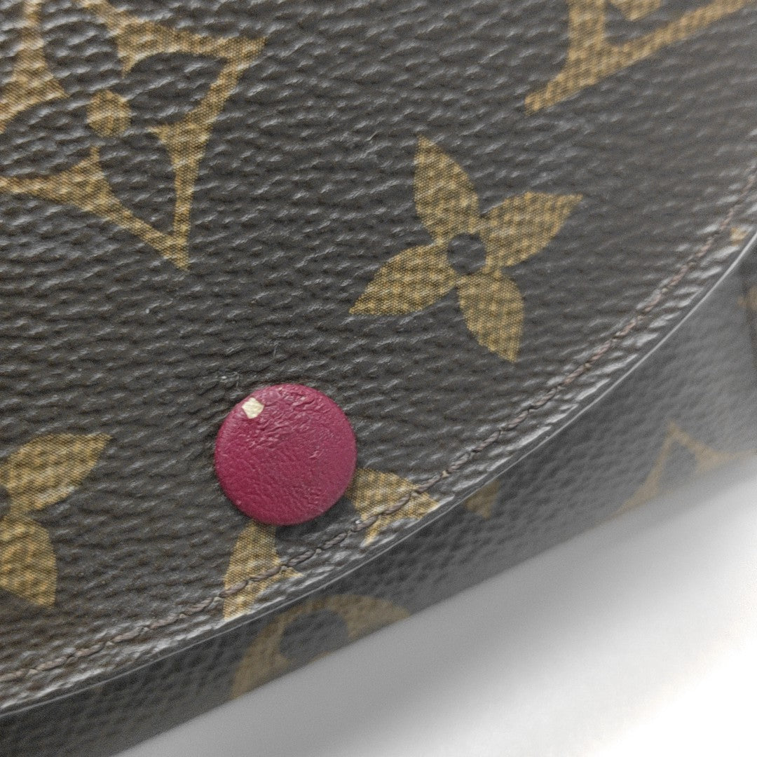 ROSALIE Monogram Coated Canvas Brown Wallet