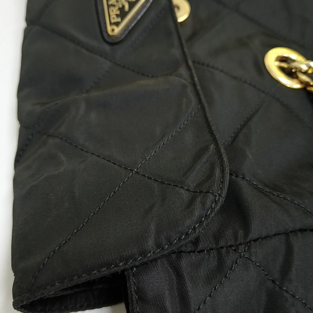Quilted Nylon Black
