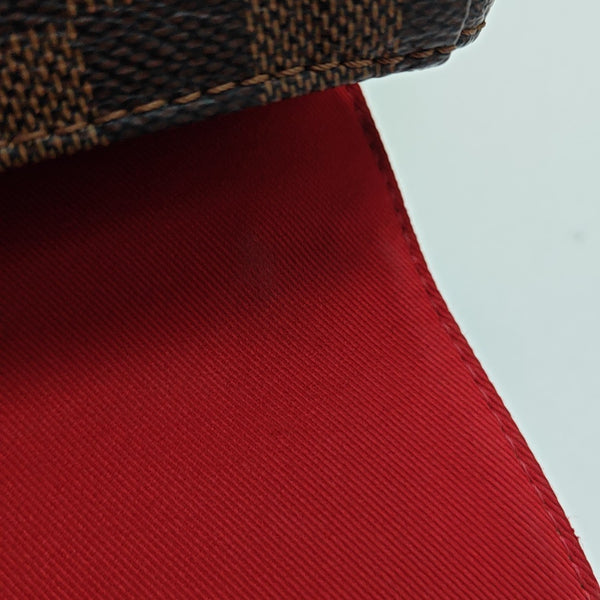 CROISETTE Damier Ebene Coated Canvas Brown