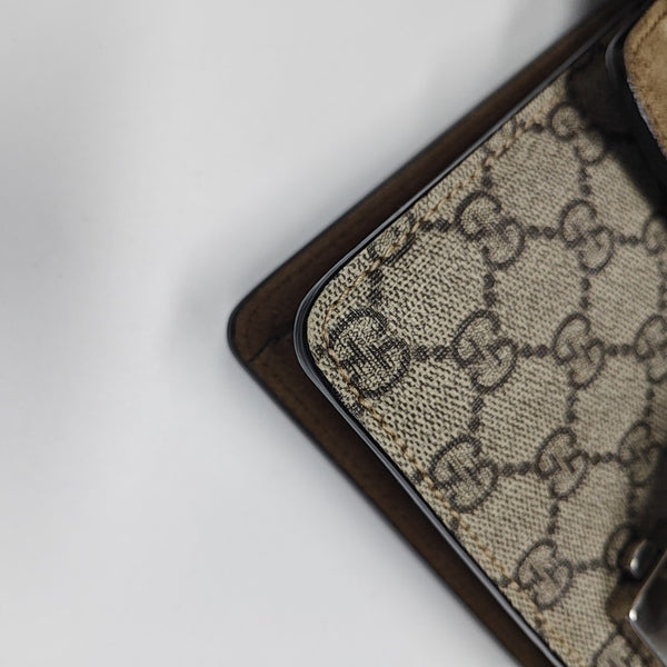 Dionysus Mini Monogram Coated Canvas Beige