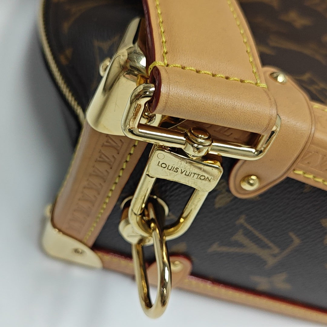 SIDE TRUNK GM Monogram Coated Canvas Brown
