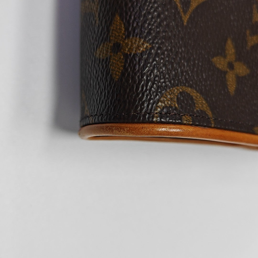 FLORENTINE Monogram Coated Canvas Brown