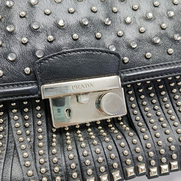 Calfskin Shoulder Bag Black