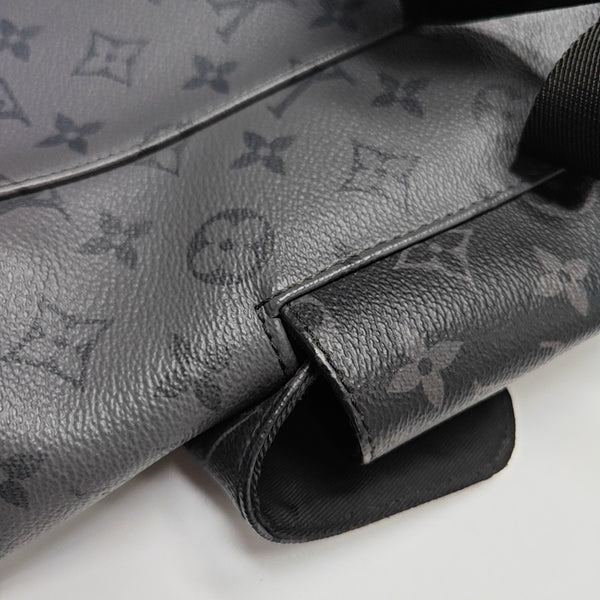 CHRISTOPHER Monogram Coated Canvas Gray