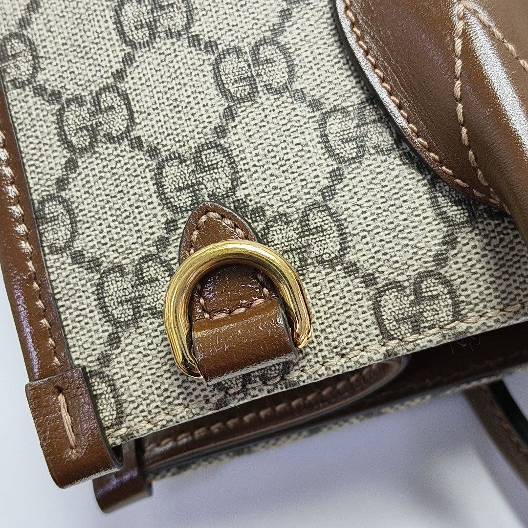 Retro Small Monogram Coated Canvas Brown