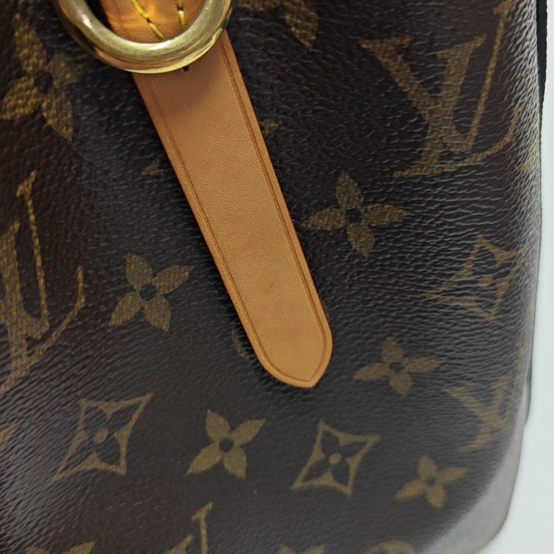MONTAIGNE Monogram Coated Canvas Brown