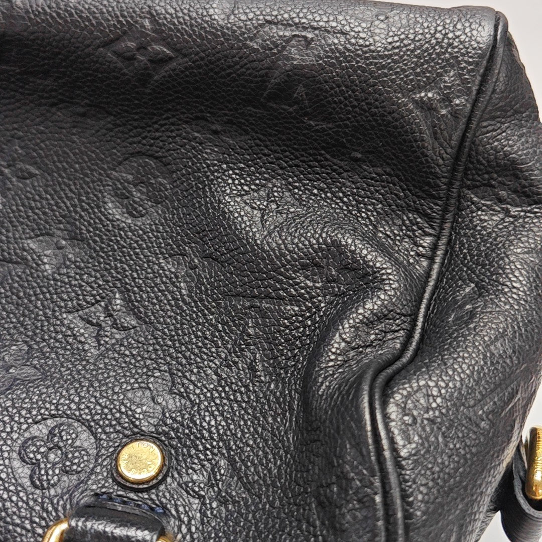 SPEEDY 25 Monogram Calfskin Black