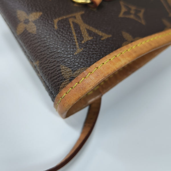 NEVERFULL MM Monogram Coated Canvas Brown