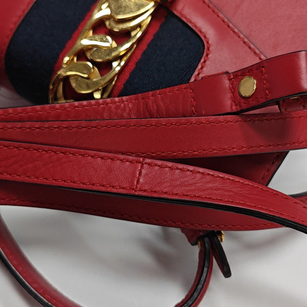 Sylvie Mini Calfskin Red