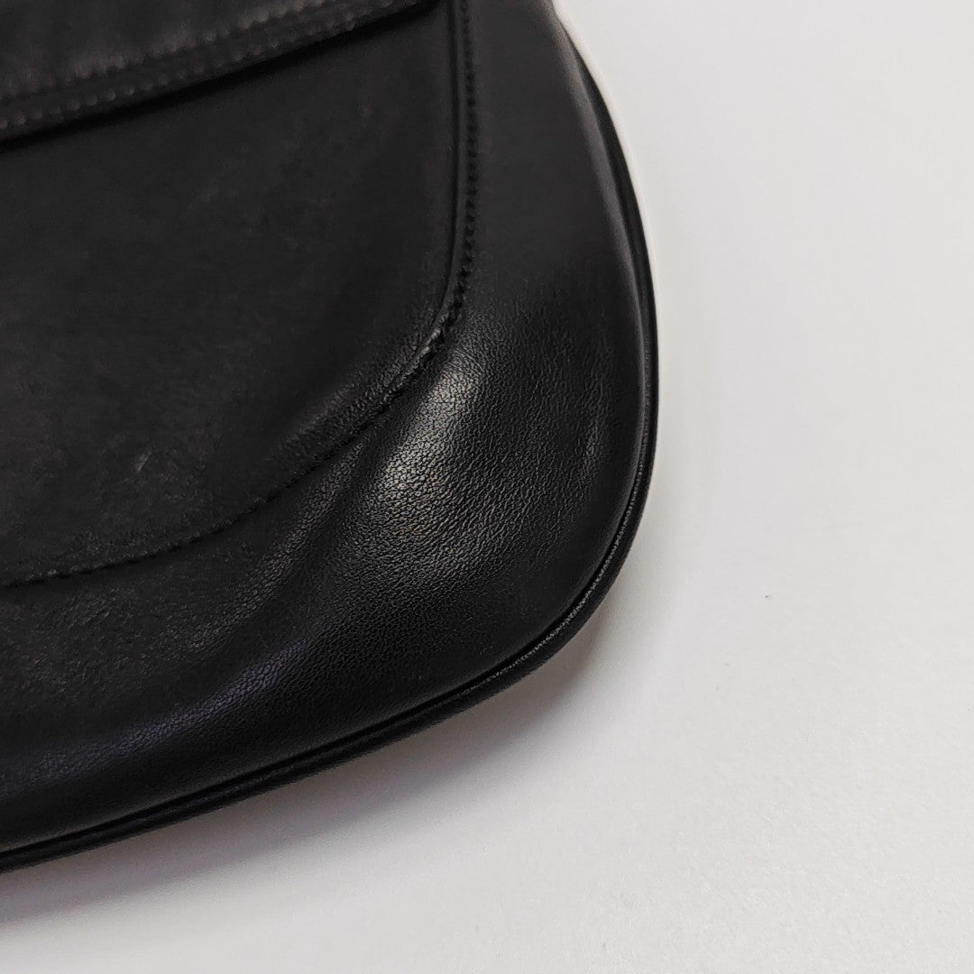 Calfskin Shoulder Bag Black