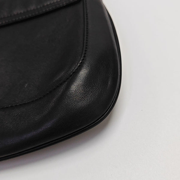 Calfskin Shoulder Bag Black