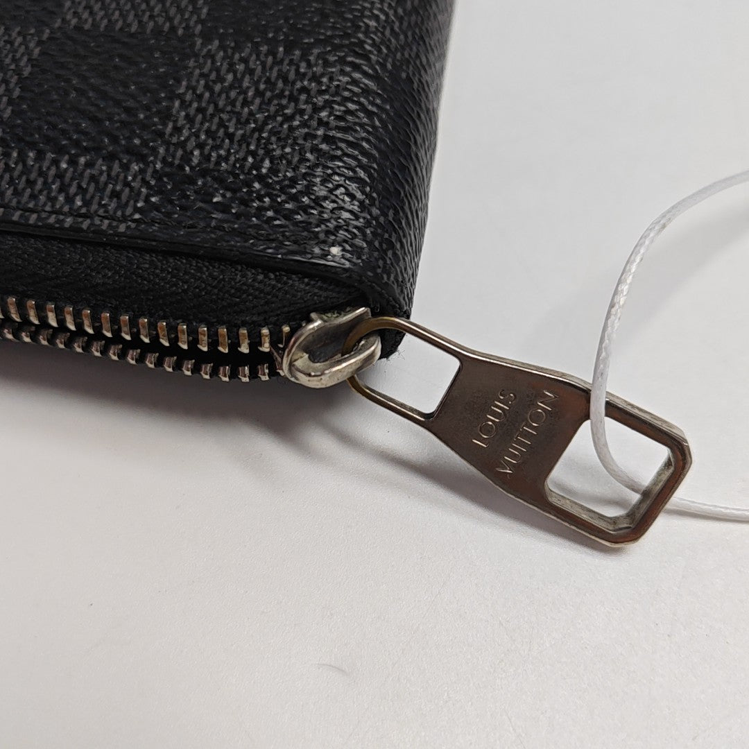 Damier Graphite Coated Canvas Wallet Gray