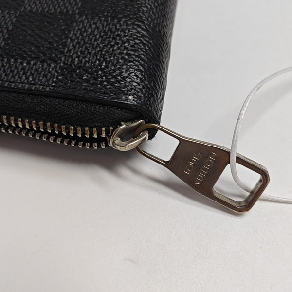 Damier Graphite Coated Canvas Wallet Gray