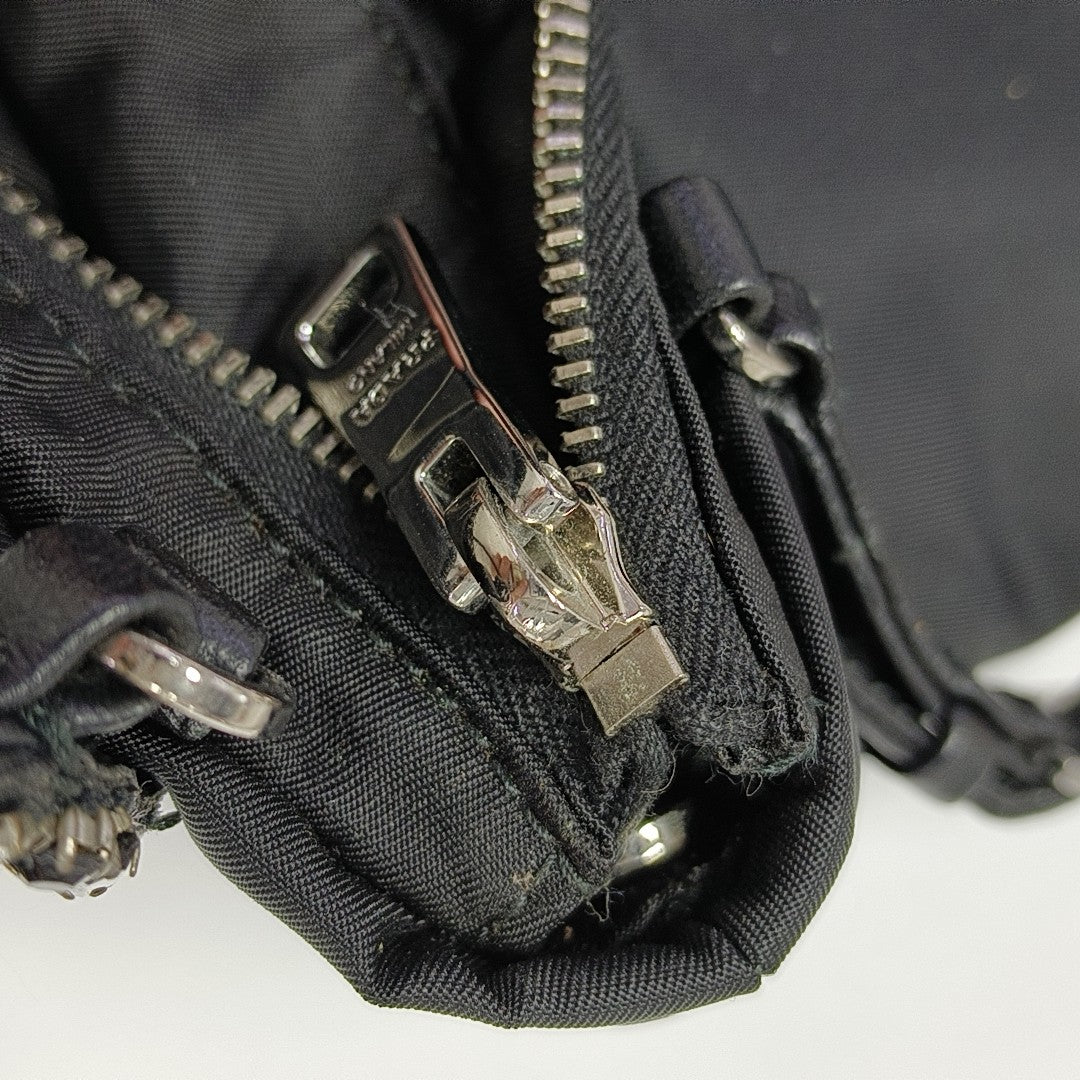 Nylon Shoulder Bag Black