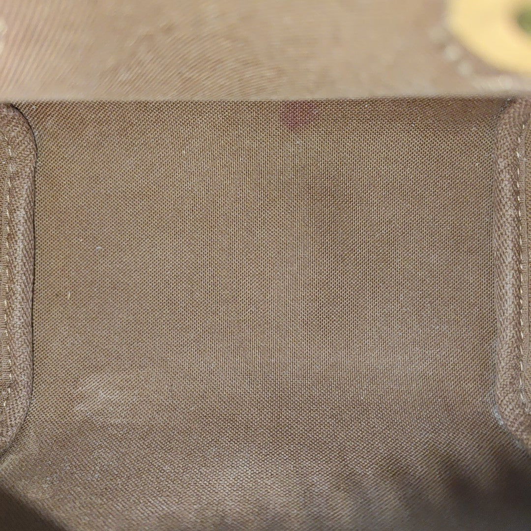 SPEEDY Nano Monogram Coated Canvas Brown
