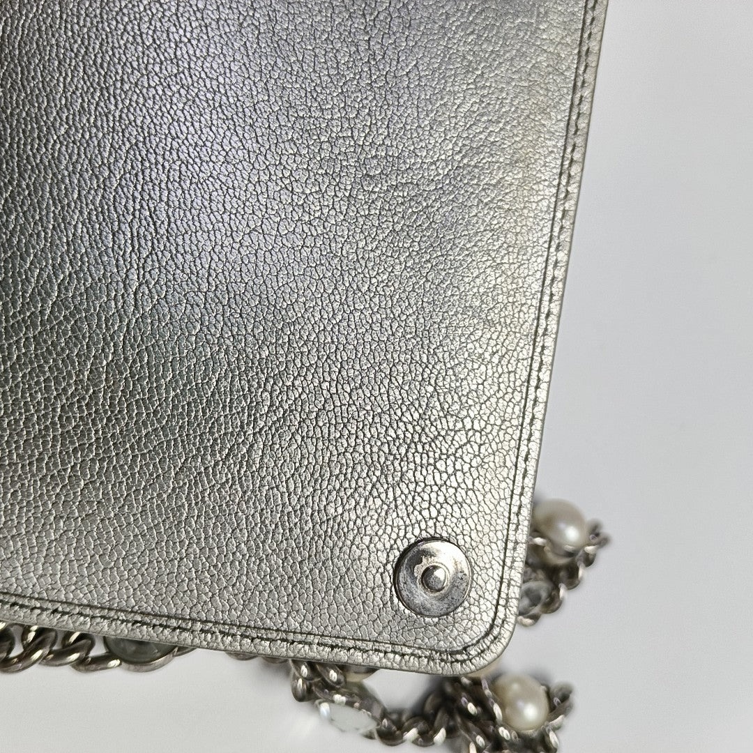 Glacé Calf Calfskin Silver