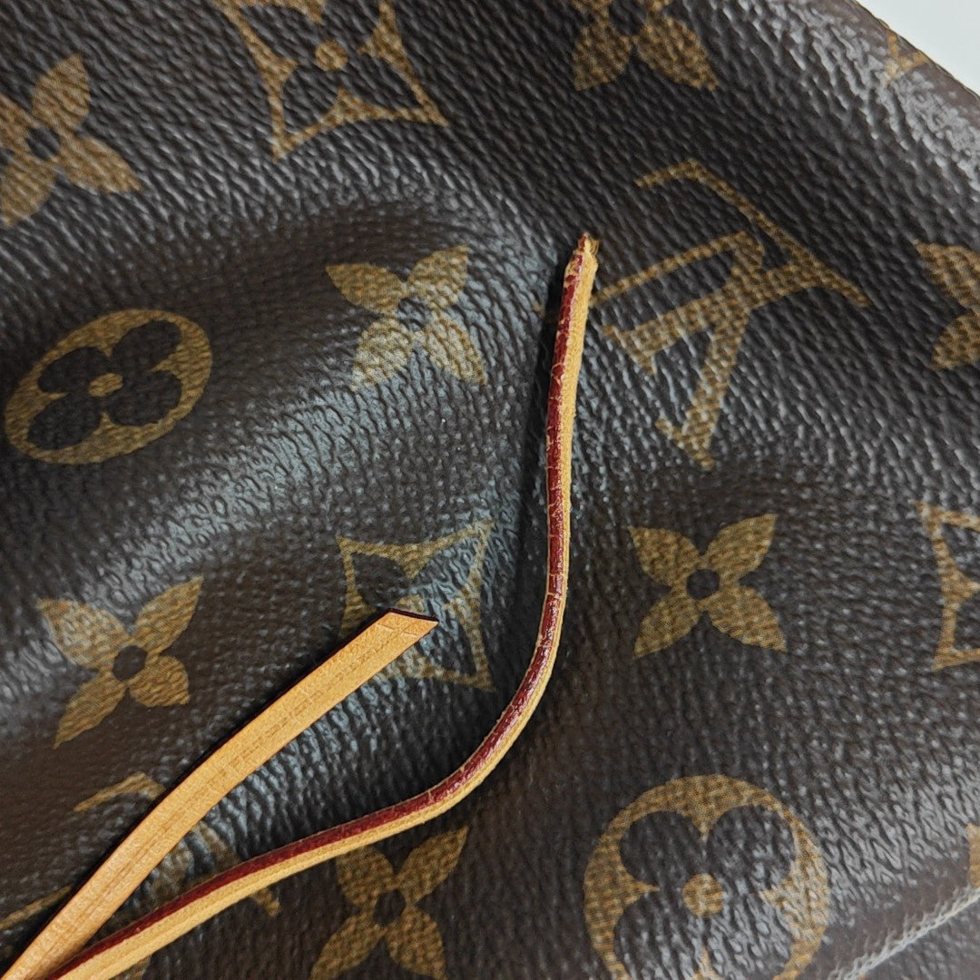 NÉONOÉ Nano Monogram Coated Canvas Brown