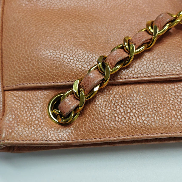 Grained Calfskin Tote Bag Pink
