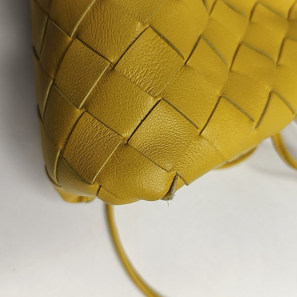 Authenticated pre-owned  The Pouch Mini Lambskin Yellow - Crossbody Bag at Looply