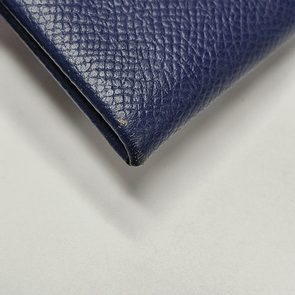 Calvi Epsom Blue Card Holder
