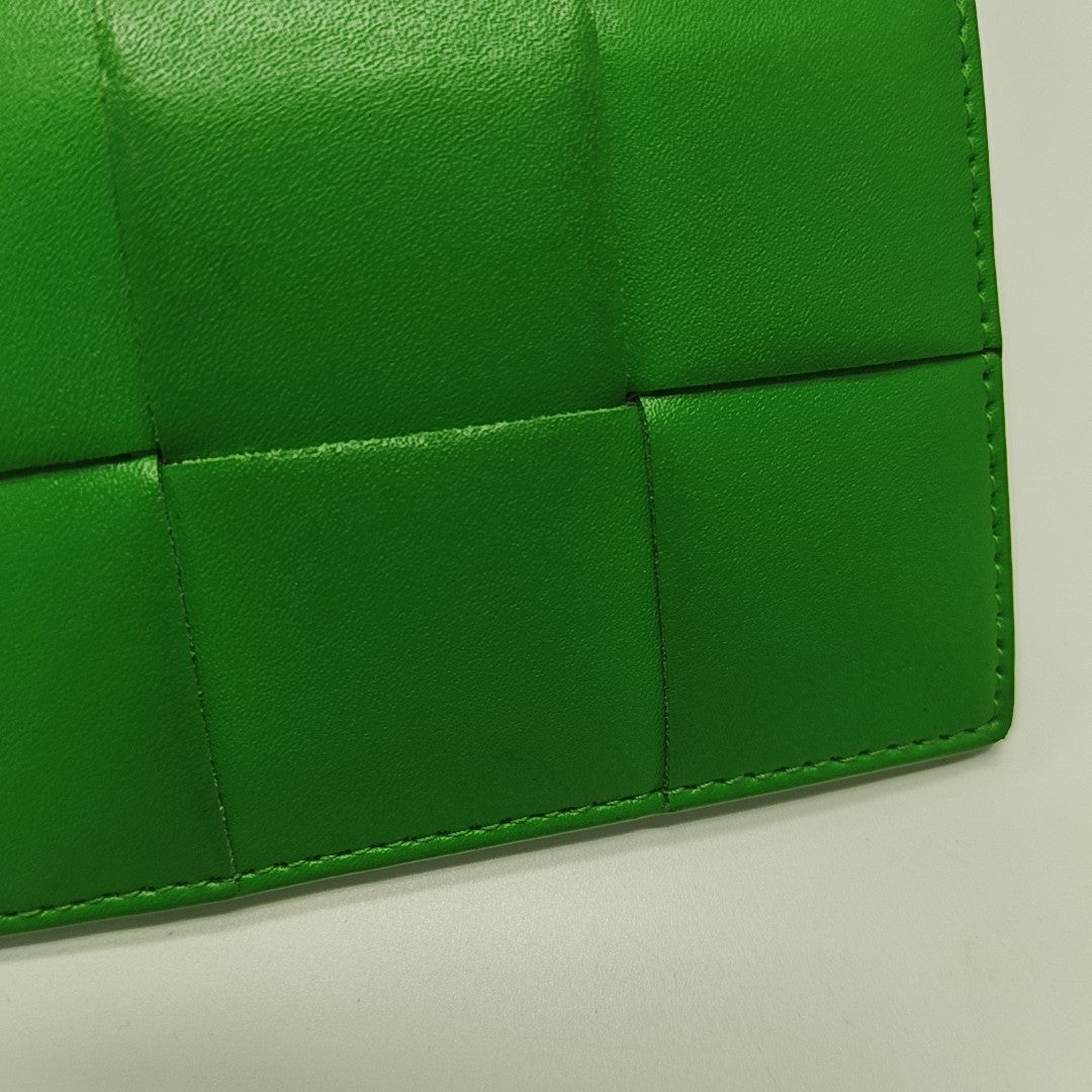 Calfskin Card Holder Green